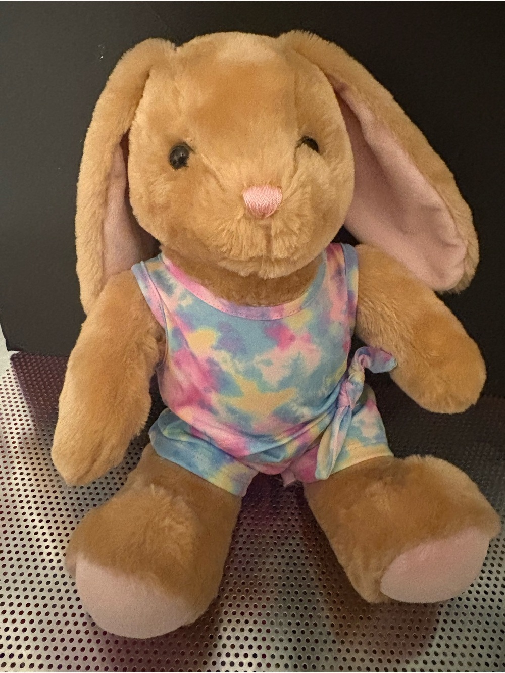 Build-A-Bear Pawlette Bunny Plush with Tie-Dye Outfit | 16”